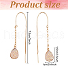 ANATTASOUL 6 Pairs 6 Colors Resin Teardrop Dangle Earrings EJEW-AN0001-21-2