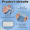 FINGERINSPIRE 10M Polycotton Pleated Elastic Lace Ribbon OCOR-FG0002-62A-02-4