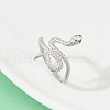 925 Sterling Silver Cuff Rings RJEW-D315-01P-2