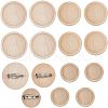 Olycraft 15Pcs 3 Size Stainless Steel Brooch Cabochon Bezel Settings FIND-OC0001-79-1
