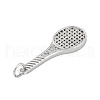 Rack Plating Brass Micro Pave Cubic Zirconia Pendants KK-P269-06P-2