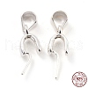 925 Sterling Silver Ice Pick Pinch Bails STER-Z001-122S-03-5
