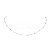 304 Stainless Steel Ball Cable Chain Necklaces NJEW-JN05166-02-2