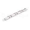 Brass Clear Cubic Zirconia Links Connectors ZIRC-G170-25P-3