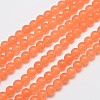 Natural & Dyed Malaysia Jade Bead Strands G-A146-8mm-A05-3