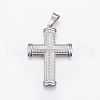 Non-Tarnish 304 Stainless Steel Pendants with 201 Stainless Steel Clasp STAS-H429-03P-1