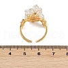 304 Stainless Steel Cuff Rings with Glass Crystal RJEW-V010-07G-2