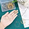 Unicraftale 304 Stainless Steel Hoop Earring Findings STAS-UN0004-60-4