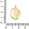 Brass Locket Pendants KK-H206-01G-02-3