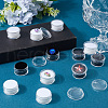 Gorgecraft 20Pcs 2 Colors Round Jewelry Clear Plastic Loose Diamond Storage Box CON-GF0001-15B-4