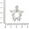 Brass Pendant Cabochon Settings KK-S521-17D-P-3