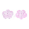 Transparent Spray Painted Glass Beads GLAA-N035-029-C05-3