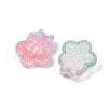 Opaque Resin Flower Cabochons RESI-R465-03-2