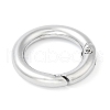 Rack Plating Brass Spring Gate Rings KK-Q781-11P-2