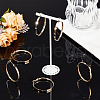 Beebeecraft 3 Pairs Brass Hoop Earrings for Women EJEW-BBC0001-66G-02-4