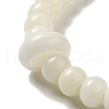 Natural Agate & White Jade Bodhi Root Round Beaded Stretch Bracelets BJEW-B080-18-3