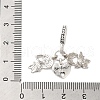 Rack Plating Alloy Rhinestone European Dangle Charms PALLOY-S189-42P-3