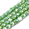 Electroplate Glass Beads Strands EGLA-N002-13-A08-1