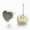 Alloy Enamel Stud Earring Findings PALLOY-N154-20B-3