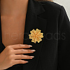 Elegant Middle Eastern Style Floral Iron Pin Brooches for Women OF2415-1
