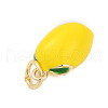 Brass with Enamel Charms KK-Q096-16A-G-2