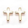 Brass Tiny Cross Charms X-KK-Q735-301G-2