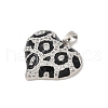 Brass Micro Pave Cubic Zirconia Pendants KK-R221-01P-01-2
