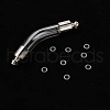 Transparent Glass Bottle Pendant GGLA-B001-04P-2