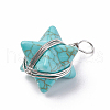 Synthetic Turquoise Pendants G-I220-C02-2