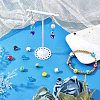 Nbead Handmade Evil Eye Lampwork Beads Strands LAMP-NB0001-49D-5