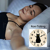 MDF Printed Wall Clock HJEW-WH0058-022-4