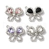 Butterfly Rack Plating Alloy Pendants FIND-I039-30P-1