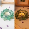 Natural Raw Green Fluorite Candle Holders PW-WG88246-04-1