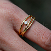 Elegant S925 Sterling Silver Geometric Multi-layer Women's Ring for Parties and Daily Wear NK6792-4-5