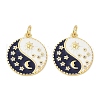 Brass Micro Pave Cubic Zirconia Pendants KK-U058-18G-1