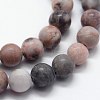 Natural Pink Zebra Jasper Beads Strands G-I199-26-8mm-3