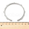 Alloy Rhinestone Cuff Bangles for Women BJEW-U039-01P-3