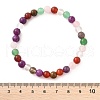 Natural Mixed Wealth Stone Beaded Stretch Bracelets BJEW-D446-B-39-6