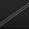 Anti-Tarnish Trendy Unisex Rhodium Plated 925 Sterling Silver Chain Necklaces STER-M034-B-19-3