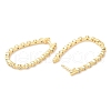 Rack Plating Brass Teardrop Hoop Earrings with Cubic Zirconia EJEW-A103-09G-2