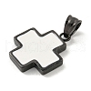 304 Stainless Steel Pendants STAS-C102-11EB-02-2