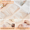 Polyester Pleated Lace Ribbon OCOR-WH0078-132B-3