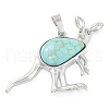 Synthetic Turquoise Pendants G-A176-A10-1