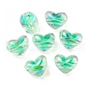 Two Tone UV Plating Transparent Acrylic European Beads OACR-F004-06A-1