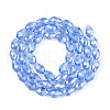 Electroplate Glass Beads Strands EGLA-R008-11x8mm-6-2