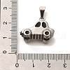304 Stainless Steel Enamel Pendants STAS-U035-36P-3