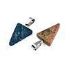 Natural & Synthetic Mixed Stone Pendants G-N344-15P-2