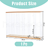 2-Tier 6-Grid Transparent Acrylic Minifigures Organizer Dispaly Case with Wood ODIS-WH0004-03A-2