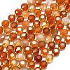 Natural Red Agate Beads Strands G-C116-A12-02-2