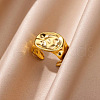 304 Stainless Steel Adjustable Cuff Rings FS-WG613D1-01-1